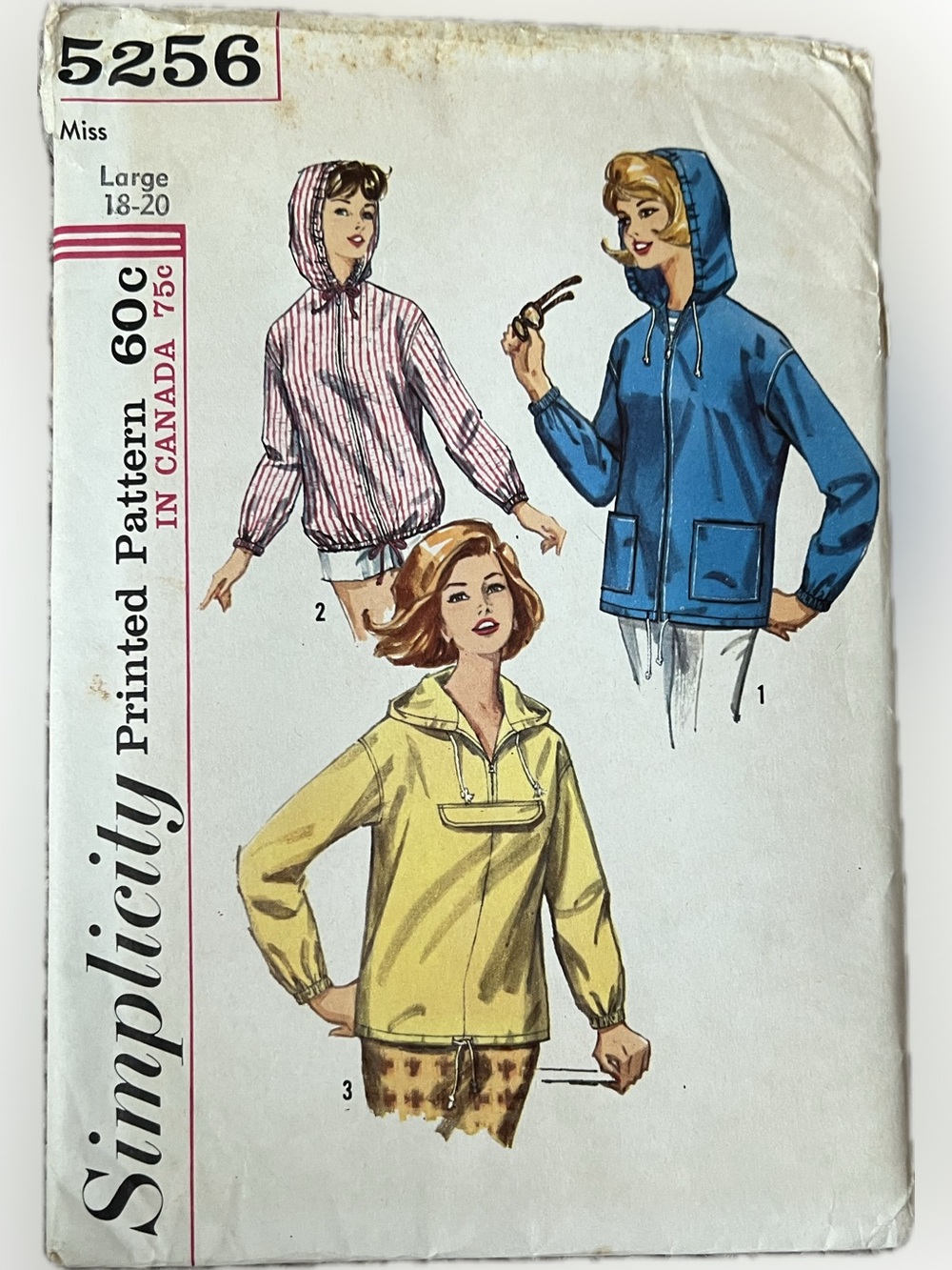 🔴New Simplicity 5256 Hooded Jacket Parka Women Uncut Pattern Sewing Large